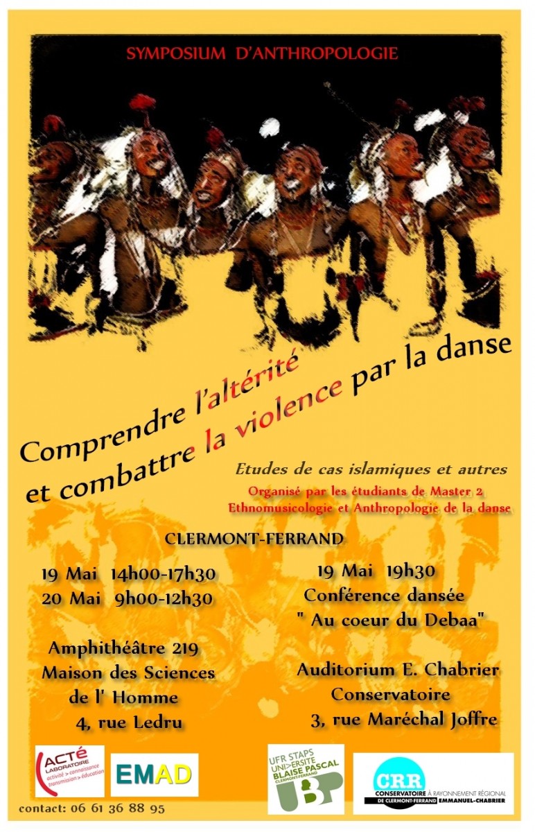Symposium danse Clermont Fd 19 & 20 mai