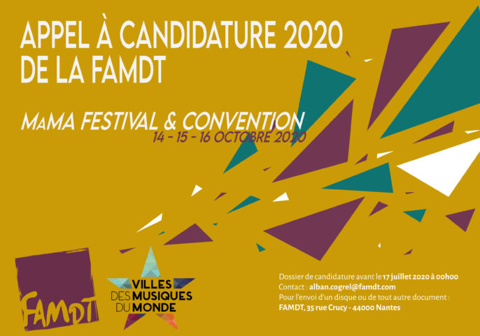 APPEL À CANDIDATURE 2020 de la FAMDT – MaMa festival & convention