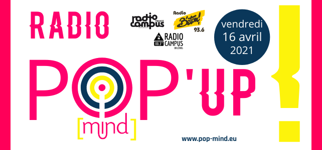 RADIO POP’UP en direct DEMAIN, vendredi,  de 15h à 16h !